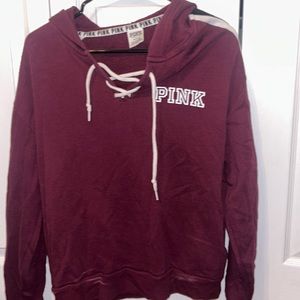Maroon pink hoodie